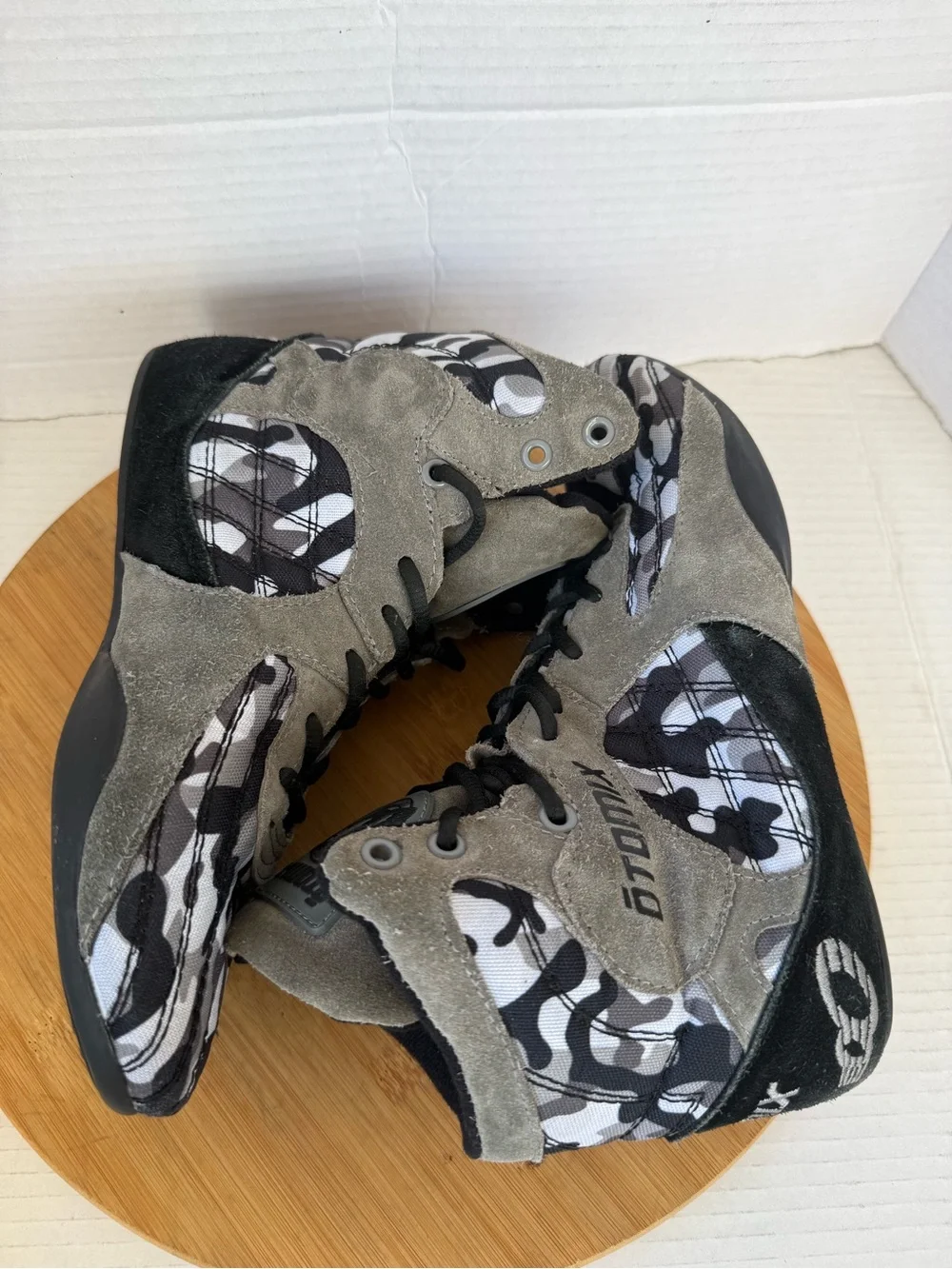 Otomix Stingray Escape M3000 Shoes M 7 W 8 Grey Camo Bodybuilding Weightlifting